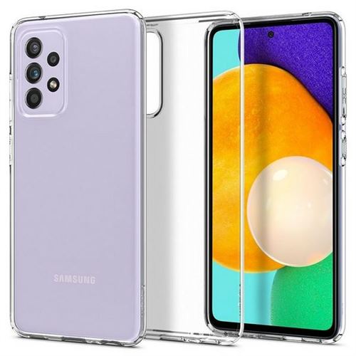 Spigen Liquid Crystal - Achterzijde behuizing voor mobiele telefoon - thermoplastic polyurethaan (TPU) - kristalhelder - voor Samsung Galaxy A52, A52 5G