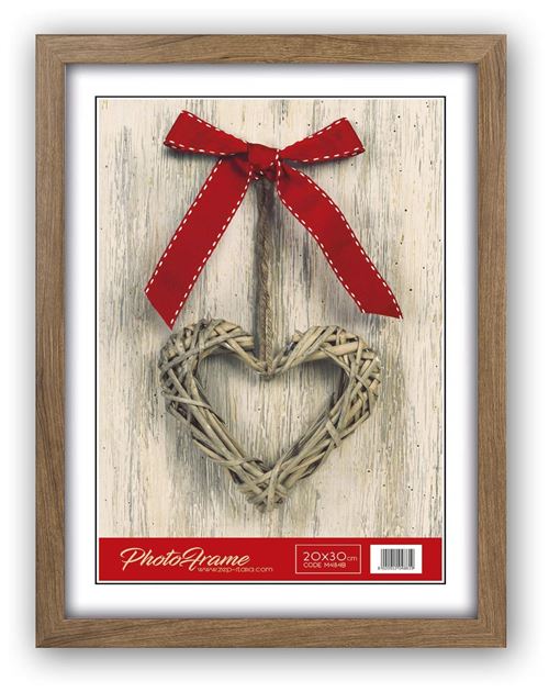 Zep M484B - Cadre Photo Bois 20x30 cm Brun Collection Basic, 32,8 x 22,8 x 1,4 cm