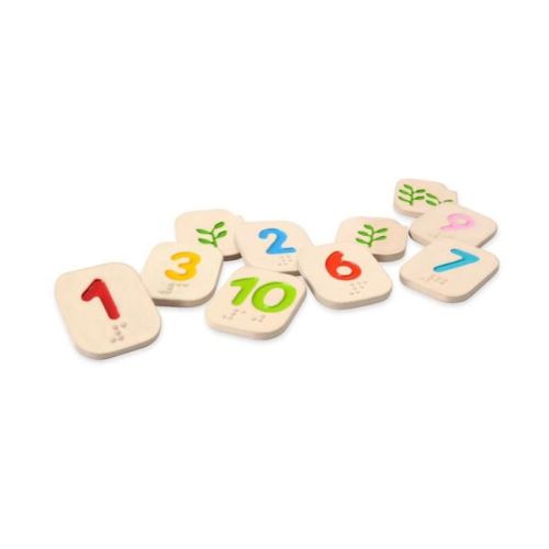 plan toys jeu en bois apprendre les chiffres en braille