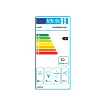 Faber Veil WH A90 - Hotte - hotte décorative - largeur : 89.8 cm - profondeur : 36.1 cm - extraction et recirculation (avec kit de recirculation supplémentaire) - avec moteur interne - blanc