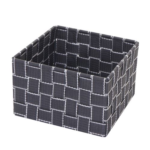 Panier de rangement MENDLER HWC-C37, 12x19x19cm gris foncé