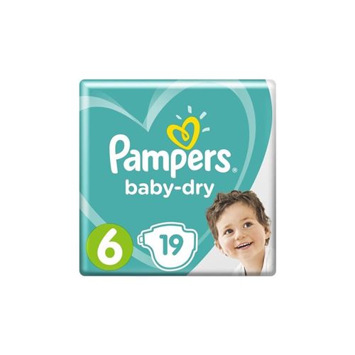 Pampers Baby-dry Taille 6, 13-18 Kg - 19 Couches