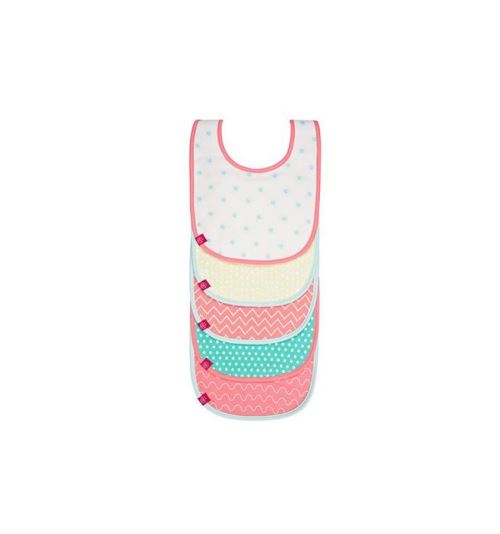Lässig rêve d'eté bavoir pour fille multicolore pack de 5