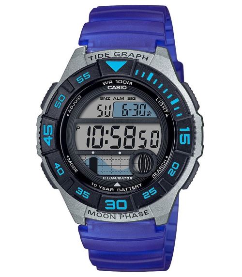 Montre CASIO en Résine Bleue