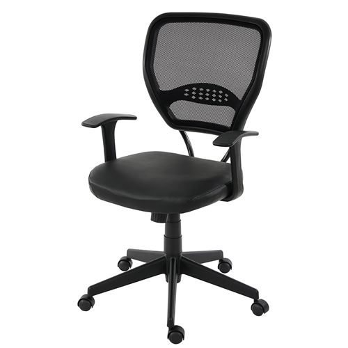 Générique Noir Fauteuil/Chaise De Bureau Seattle, Charge 150Kg, Similicuir Avec Accoudoirs - Image 1