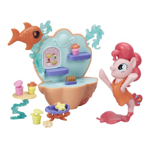 Figurine my little pony the movie : le café sous-marin de pinkie pie hasbro