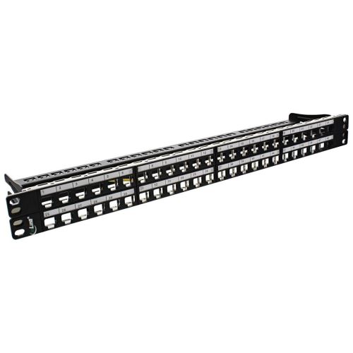 Panneau de brassage vierge InLine&reg; 19 Cat.6A 48 ports 1U noir