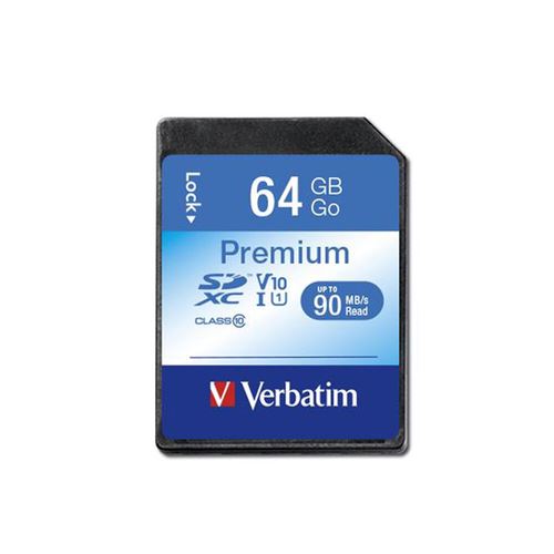Verbatim Premium - Carte mémoire flash - 64 Go - Class 10 - SDXC