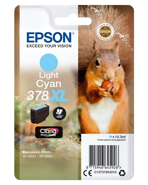 Cartouche d'encre originale Epson 378XL 10,3 ml - Cyan clair