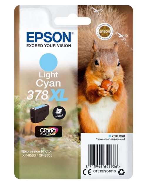 Epson - 10.3 ml - XL - cyan clair - original - blister - cartouche d'encre - pour Expression Home XP-8605, XP-8606; Expression Photo XP-8500, XP-8505, XP-8700