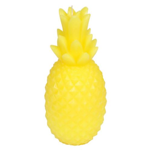Homea Bougie Déco Ananas Tropical 20cm Jaune - vue 2