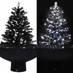 vidaXL Arbre de Noël Neigeux avec Base de Parapluie Décoration de Noël Sapin Artificiel Salon Salle de Séjour Maison 289931