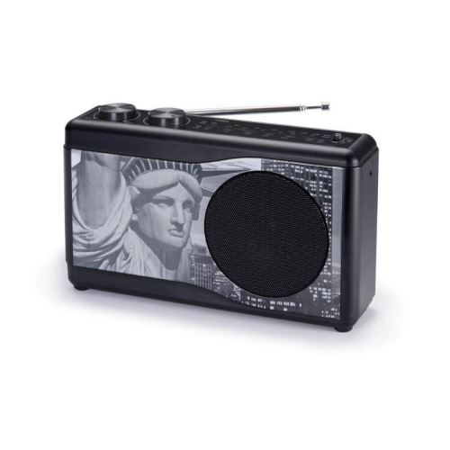 Radio portable FM AM LW SW Motif Statue Liberty