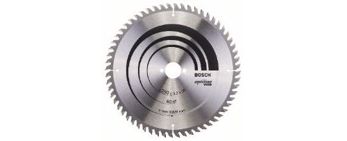 Lame De Scie Circulaire Bosch Optiline Wood Ø 30Mm - 250X30X3.2 - 60D - 2 608 640 665