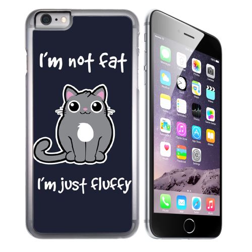 Coque pour iPhone 7 chat not fat just fluffy