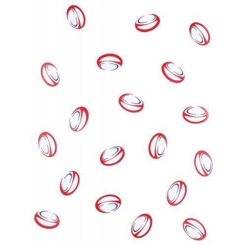 sachet 150 confettis ballon de rugby fete anniversaire soiree