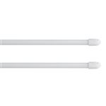 Lot de 2 Tringles Extensibles "Kepa" 80-110cm Blanc