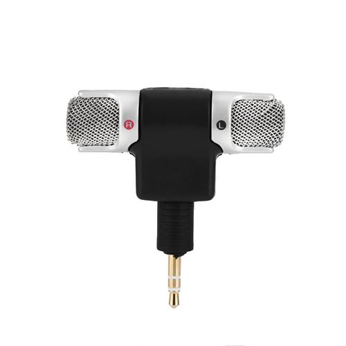 Mini Microphone Stéréo, Microphone Stéréo Externe Mic 3.5mm Plaqué or Prise  Jack pour PC Portable MD Caméra - Microphone - Achat & prix
