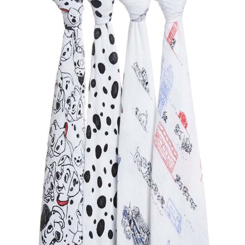 Coffret 4 Maxi langes coton 101 DALMATIENS aden + anais