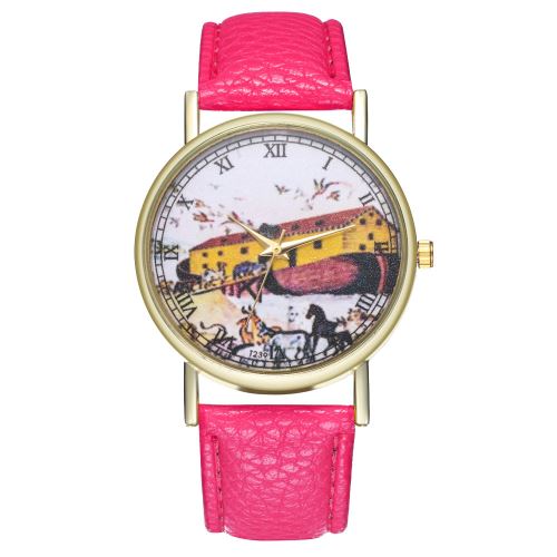 Véritable vente chaude coréenne montre à quartz de bracelet en cuir T239-ARoseCamine