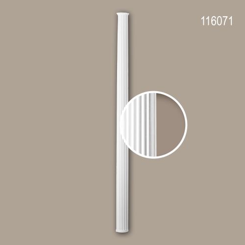 Fût de demi-colonne 116071 Profhome Colonne Élement décorative style Néo-Classicisme blanc