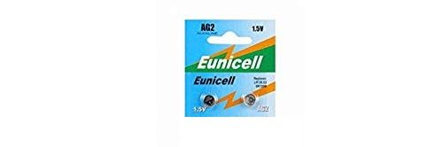 EUNICELL - Lot de 2 PILES AG2 D396 SR59W LR726 RW411 1.5V Alcaline