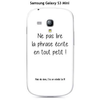 Coque Samsung Galaxy S3 Mini design Citation 