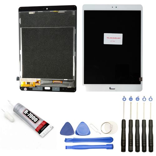 Visiodirect® Ecran complet: Vitre tactile + LCD compatible avec Asus ZENPAD 3S 10 Z500M-1H007A Taille 9.7 BLANC + Kit outils + Colle B7000 Offerte