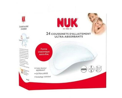 Lot de 24 coussinets ultra dry 2 en 1 - nuk