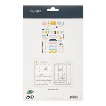 Pochoir Toga pour Bullet Journal - Bannières - 15 x 21 cm