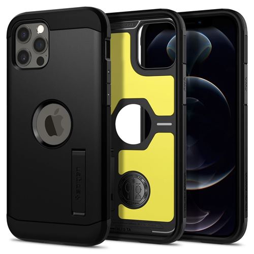 Spigen Tough Armor étui téléphone mobile Apple iPhone 12/12 Pro (Black) ACS01710