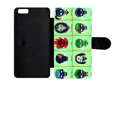 Etui À Rabat Apple Iphone 6s Plus Team Tète Brûlé