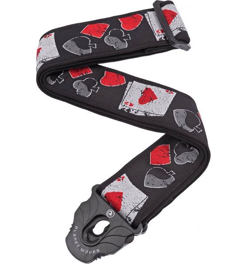 Planet Waves 50PLD01 Holdem - Sangle guitare en nylon 5cm attaches planet lock