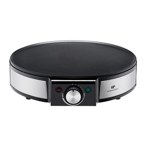 Continental Edison CECP1200IN - Pannenkoekpan - 1200 W - zwart