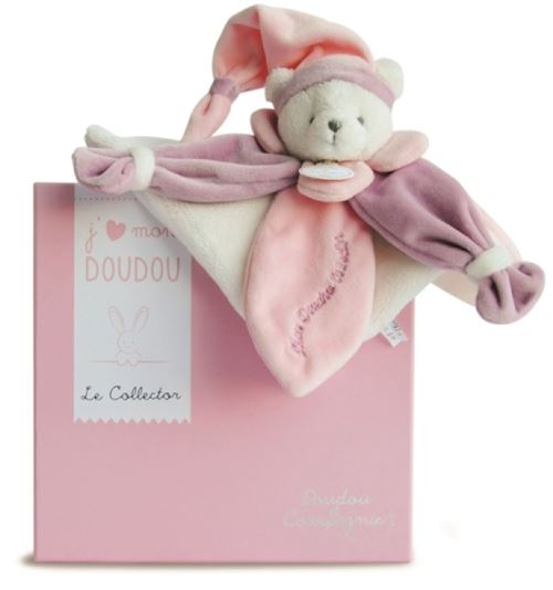 Doudou Et Compagnie Rose Doudou Ours Collector - 24 Cm