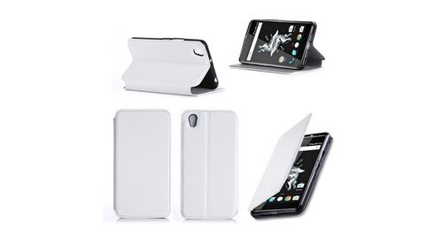 OnePlus X blanc Cuir Style avec stand