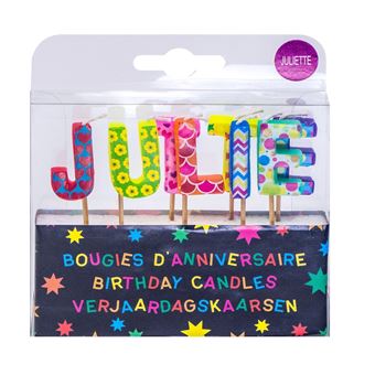 Bougies D Anniversaire Prenom Juliette Achat Prix Fnac