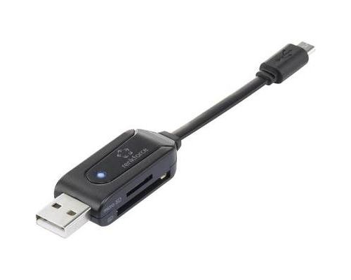 Lecteur de carte mémoire externe renkforce usb 2.0 noir 1305499