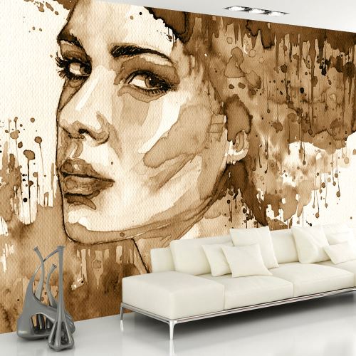 Papier peint | Female Portrait (Sepia) | 150x105 | Personnes |