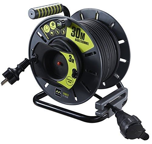 Masterplug pro-xt câble dextension de jardin avec protection thermique et enrouleur de câble 30 m 3 m-olg3016rrfl3ip px