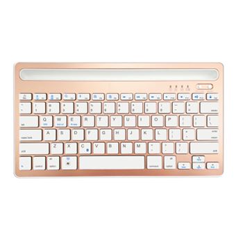 Clavier 62 Bluetooth sans fil Rechargeable - Or Rose - 1