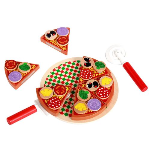 Acheter Simulation de cuisine pour enfants, fête de Pizza, tranches de  restauration rapide, jeu de coupe, jouet alimentaire