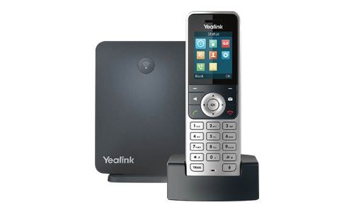 Yealink W53P - Téléphone VoIP sans fil - DECT - (conférence) à trois capacité d appel - SIP, SIP v2, SRTP - 8 lignes