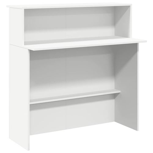 VIDAXL - Bureau de réception - Blanc - 100x50x103,5 cm - Image 2
