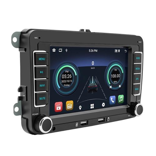 Autoradio 7 Pouces MP5 Android Auto CarPlay Bluetooth GPS USB WiFi YONIS