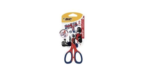 Bic comfort ciseaux enfants 16 cm - décors assortis, blister de 1
