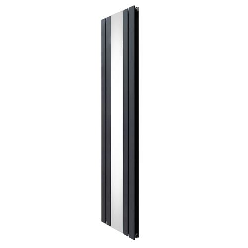 Monstershop Gris Radiateur Plat Avec Miroir - 1800Mm X 425Mm - Anthracite - Image 2
