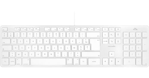 Novodio Touch Keyboard USB-C Argent - Clavier AZERTY Mac