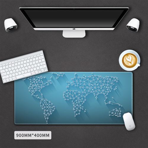 Sous main bureau carte du monde taille 90*40cm #MKWM001