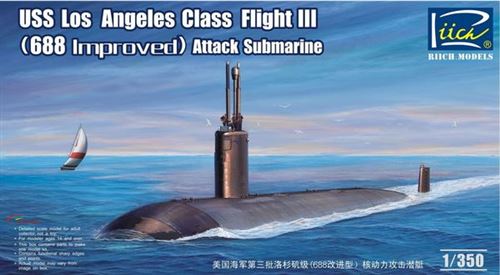 Uss Los Angeles Class Flight Iii(688 Imp - 1:350e - Riich Models